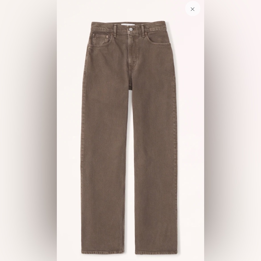 Brand new pair of Abercrombie jeans - Dark brown - High Rise 90s Relaxes Jeans